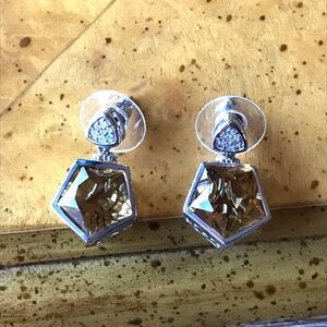 Brazilian Citrine Sterling Silver Dangle Earrings